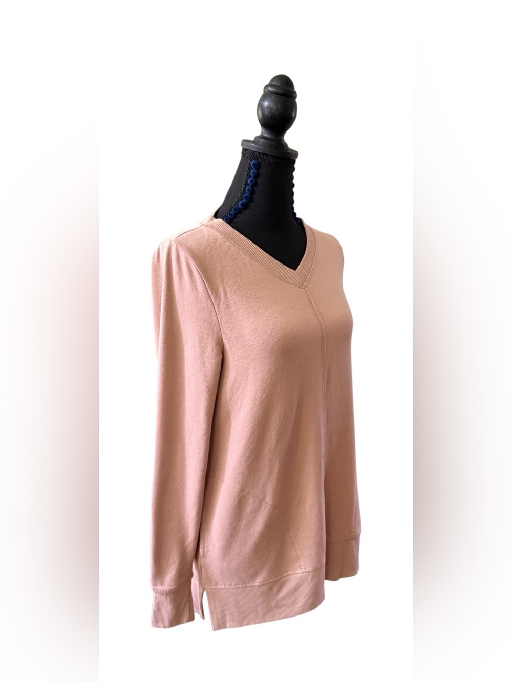 Belle by Kim Gravel Camel Rib-Trim Pullover